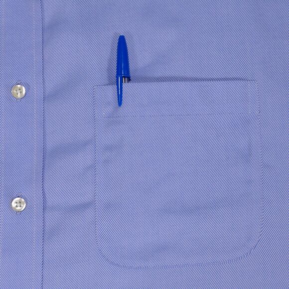 Jos A Bank Signature Button Shirt Men 17 - 33 Blue Button Up Long Sleeve - Picture 2 of 16